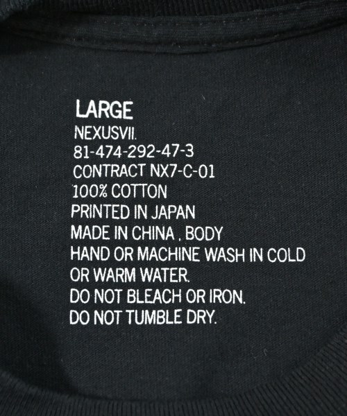 NEXUS 7（ネクサスセブン）Tシャツ・カットソー 黒 サイズ:L メンズ/2200612315013