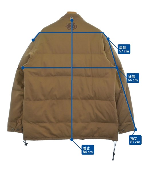NITROW（ナイトロウ）ダウンジャケット/ダウンベスト 茶 サイズ:XL メンズ/2200631571032