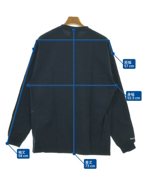 BACK CHANNEL（バック　チャンネル）Tシャツ・カットソー 紺 サイズ:L メンズ/2200694738038