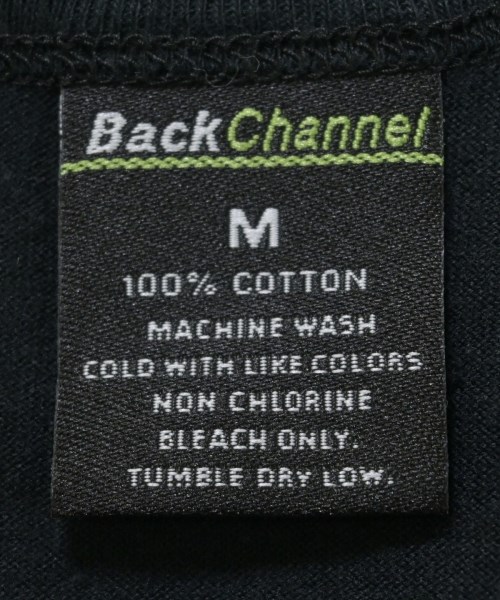 BACK CHANNEL（バック　チャンネル）Tシャツ・カットソー 黒 サイズ:M メンズ/2200699896443
