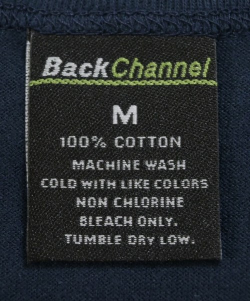 BACK CHANNEL（バック　チャンネル）Tシャツ・カットソー 紺 サイズ:M メンズ/2200699896481