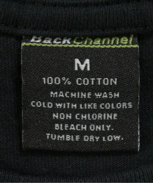 BACK CHANNEL（バック　チャンネル）Tシャツ・カットソー 黒 サイズ:M メンズ/2200699896498