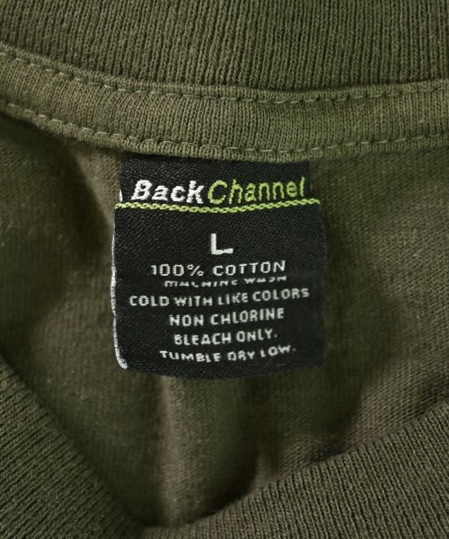 BACK CHANNEL（バック　チャンネル）Tシャツ・カットソー カーキ サイズ:L メンズ/2200702690020