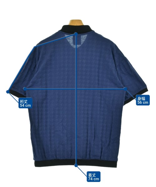 BACK CHANNEL（バック　チャンネル）ポロシャツ 紺 サイズ:XL メンズ/2200702690037