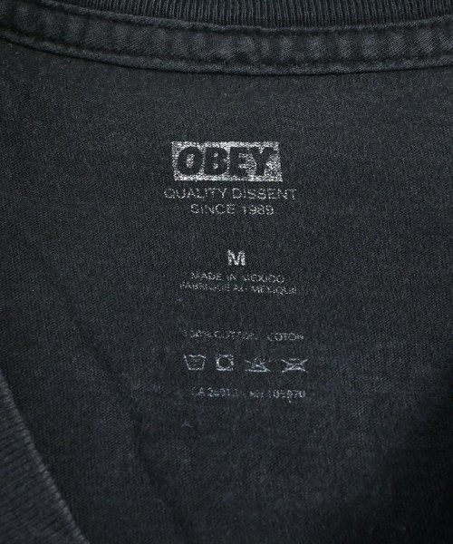 OBEY（オベイ）Tシャツ・カットソー 黒 サイズ:M メンズ/2200551753013