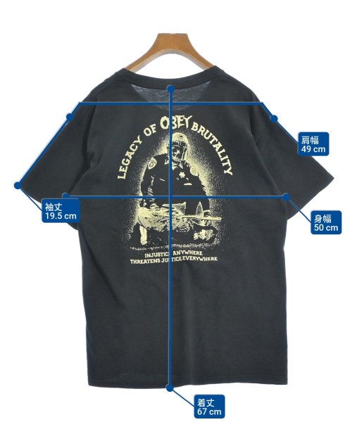 OBEY（オベイ）Tシャツ・カットソー 黒 サイズ:M メンズ/2200551753013