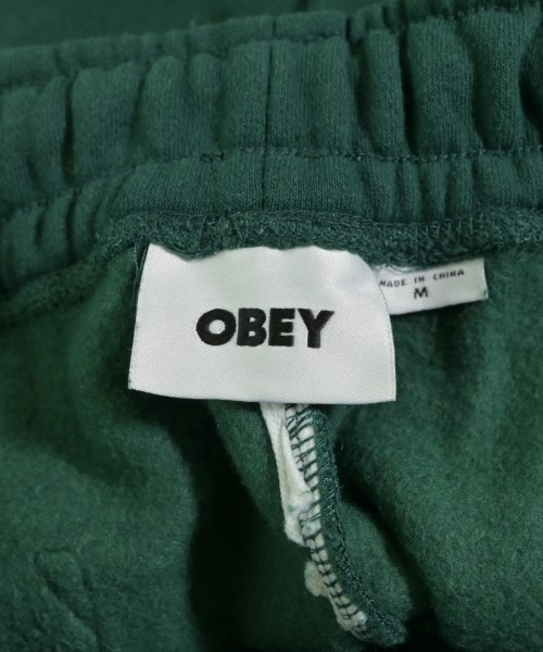 OBEY（オベイ）スウェットパンツ 緑 サイズ:M メンズ/2200633918026