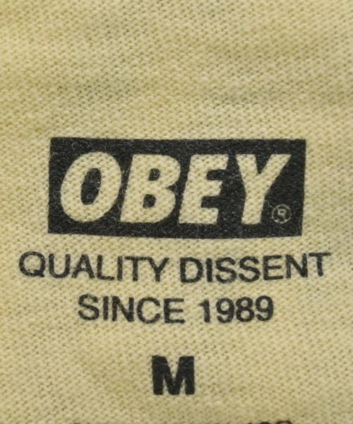 OBEY（オベイ）Tシャツ・カットソー 黄 サイズ:M メンズ/2200609022078