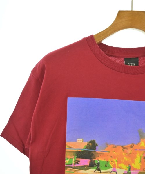 OBEY（オベイ）Tシャツ・カットソー 赤 サイズ:M メンズ/2200672627033