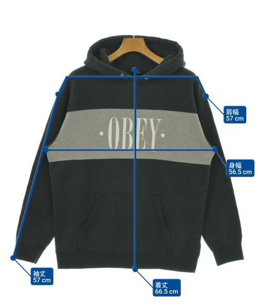 OBEY（オベイ）パーカー 黒 サイズ:M メンズ/2200696201066