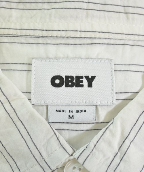 OBEY（オベイ）カジュアルシャツ 白 サイズ:M メンズ/2200713160086