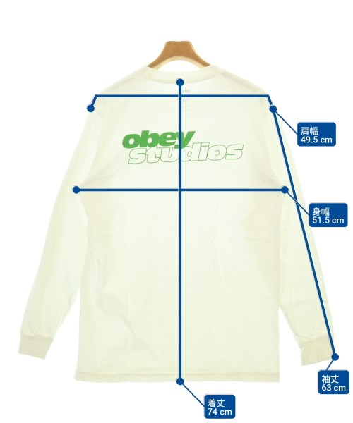 OBEY（オベイ）Tシャツ・カットソー 白 サイズ:M メンズ/2200713160116