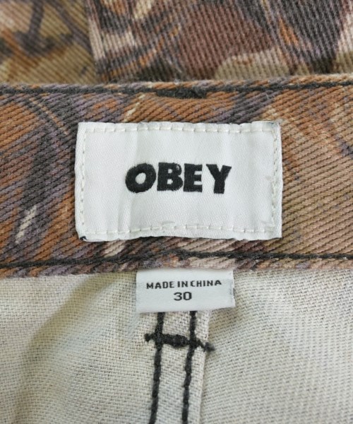 OBEY（オベイ）デニムパンツ 茶 サイズ:30(M位) メンズ/2200713160130