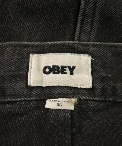 OBEY（オベイ）デニムパンツ 黒 サイズ:36(XXL位) メンズ/2200645524901