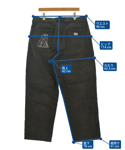 OBEY（オベイ）デニムパンツ 黒 サイズ:36(XXL位) メンズ/2200645524901