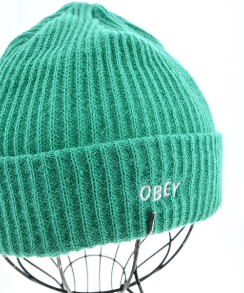 OBEY（オベイ）ニットキャップ・ビーニー 緑 サイズ:- メンズ/2200685766033