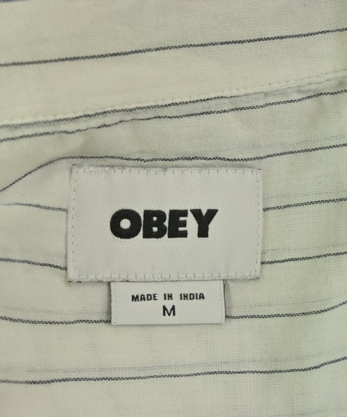 OBEY（オベイ）カジュアルシャツ 白 サイズ:M メンズ/2200685766088