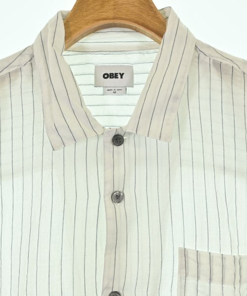 OBEY（オベイ）カジュアルシャツ 白 サイズ:M メンズ/2200685766088