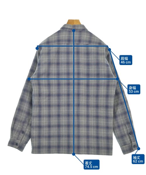 Deluxe（デラックス）カジュアルシャツ グレー サイズ:XL メンズ/2200620963077