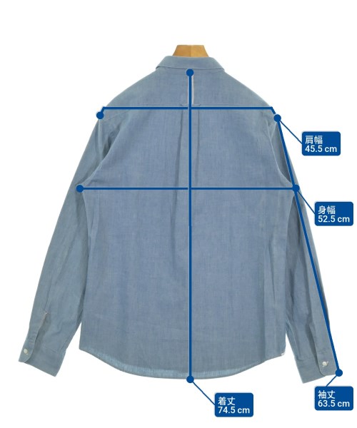 Deluxe（デラックス）カジュアルシャツ 紺 サイズ:XL メンズ/2200620963084