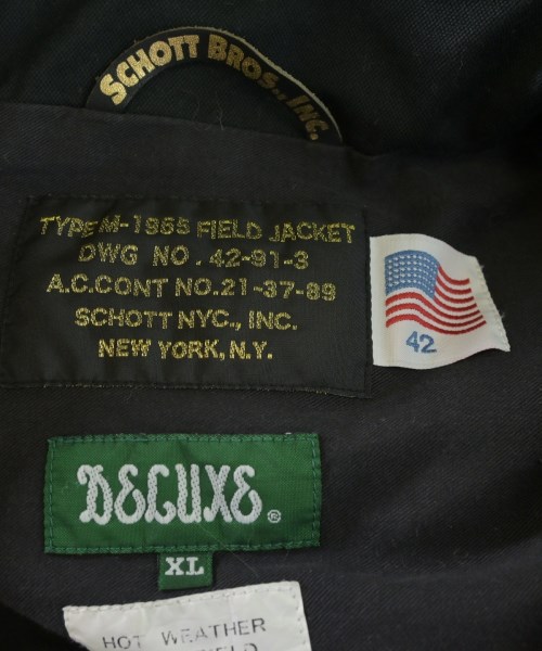 Deluxe（デラックス）ミリタリーブルゾン 黒 サイズ:XL メンズ/2200620963275