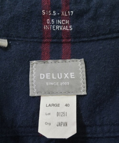 Deluxe（デラックス）カジュアルシャツ 紺 サイズ:L メンズ/2200620963466