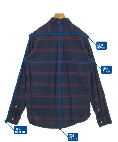 Deluxe（デラックス）カジュアルシャツ 紺 サイズ:L メンズ/2200620963466