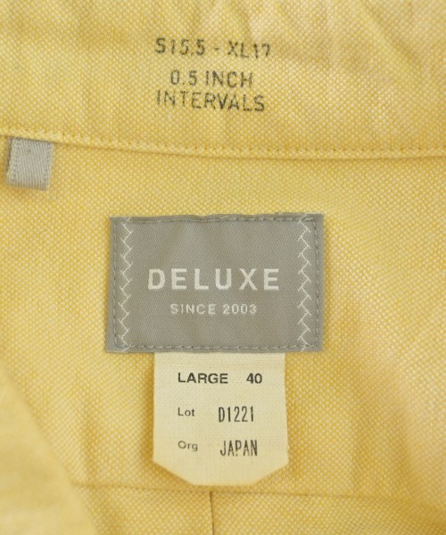 Deluxe（デラックス）カジュアルシャツ 黄 サイズ:L メンズ/2200620963473