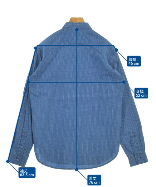 Deluxe（デラックス）カジュアルシャツ 青 サイズ:L メンズ/2200620963497