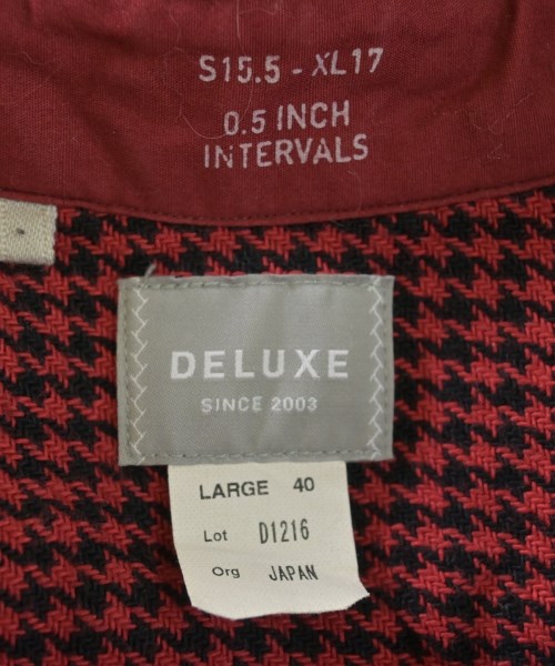 Deluxe（デラックス）カジュアルシャツ 赤 サイズ:L メンズ/2200620963541