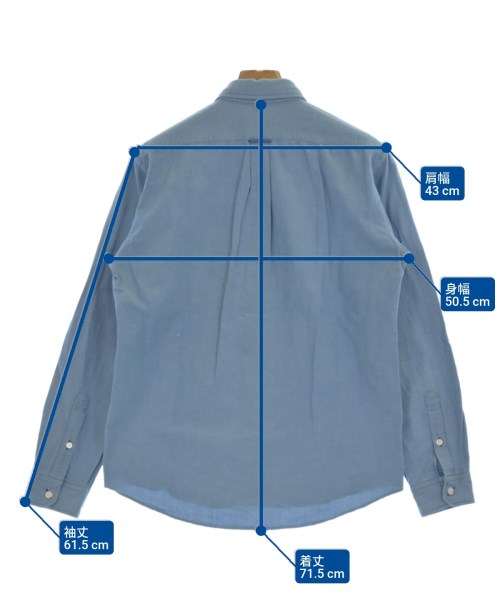 Deluxe（デラックス）カジュアルシャツ 青 サイズ:L メンズ/2200625763122