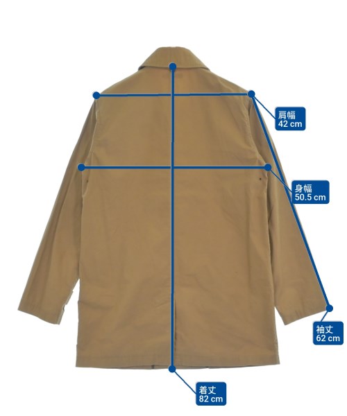 Deluxe（デラックス）ステンカラーコート 茶 サイズ:M メンズ/2200625763375