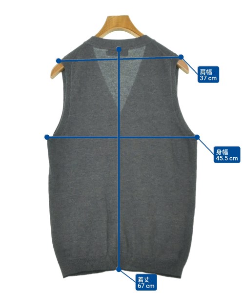 Deluxe（デラックス）ベスト グレー サイズ:L メンズ/2200625763825