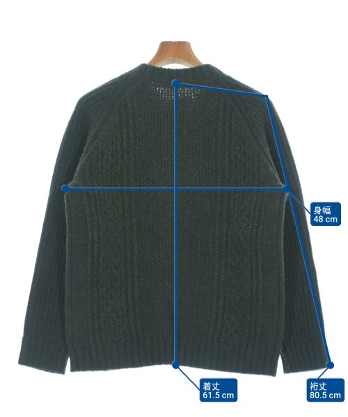 Deluxe（デラックス）ニット・セーター カーキ サイズ:M メンズ/2200617488309