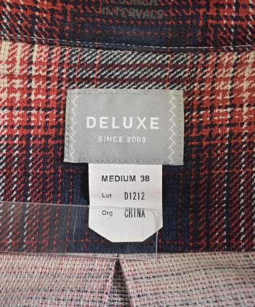 Deluxe（デラックス）カジュアルシャツ 赤 サイズ:M メンズ/2200619072049