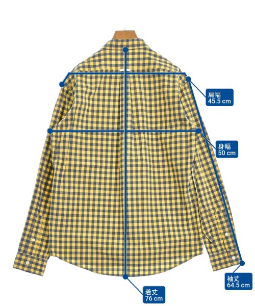 Deluxe（デラックス）カジュアルシャツ 黄 サイズ:XL メンズ/2200619072124