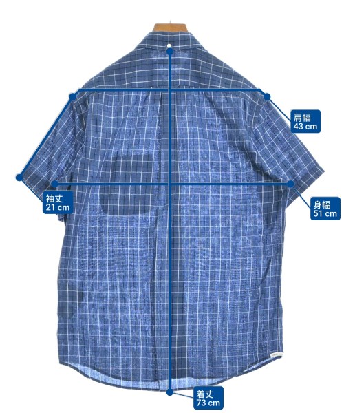 Deluxe（デラックス）カジュアルシャツ 青 サイズ:L メンズ/2200619072179