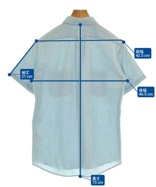 Deluxe（デラックス）カジュアルシャツ 青 サイズ:L メンズ/2200619072186