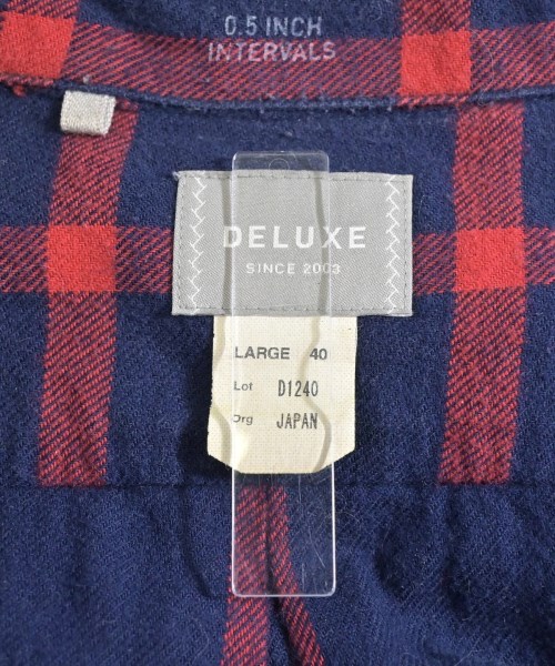 Deluxe（デラックス）カジュアルシャツ 紺 サイズ:L メンズ/2200619072209