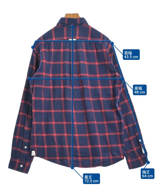 Deluxe（デラックス）カジュアルシャツ 紺 サイズ:L メンズ/2200619072209