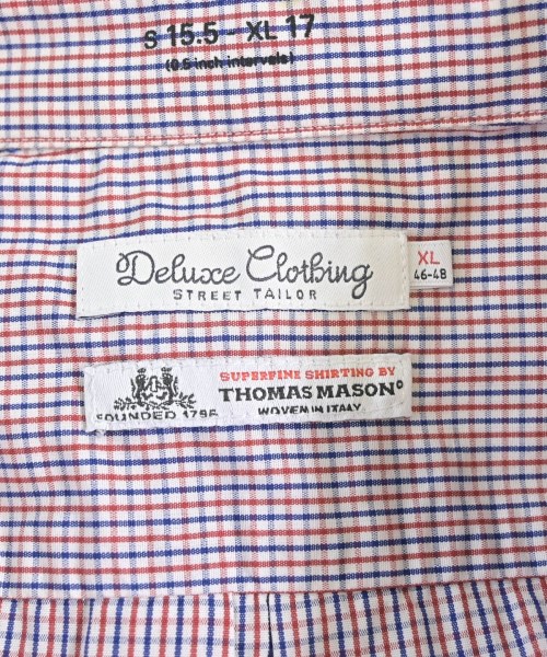 Deluxe（デラックス）カジュアルシャツ 赤 サイズ:XL メンズ/2200619072315