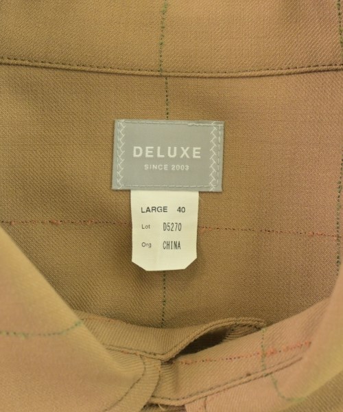 Deluxe（デラックス）ステンカラーコート 茶 サイズ:L メンズ/2200713681048