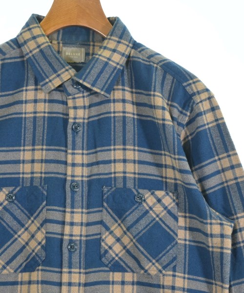 Deluxe（デラックス）カジュアルシャツ 青 サイズ:L メンズ/2200646641188