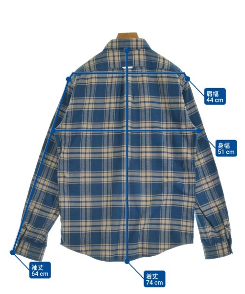 Deluxe（デラックス）カジュアルシャツ 青 サイズ:L メンズ/2200646641188