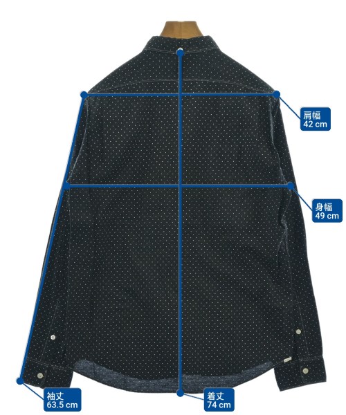 Deluxe（デラックス）カジュアルシャツ 黒 サイズ:L メンズ/2200646641232