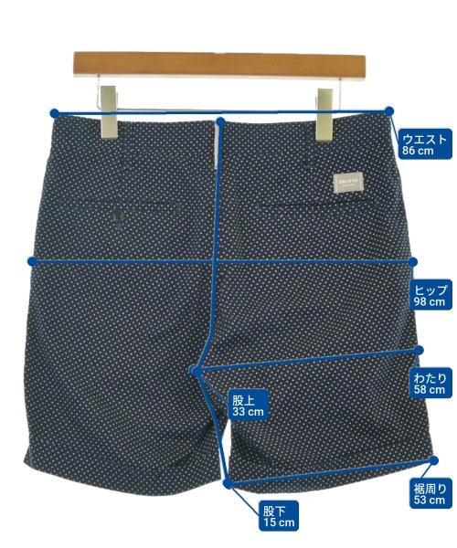 Deluxe（デラックス）ショートパンツ 紺 サイズ:38(M位) メンズ/2200646641355