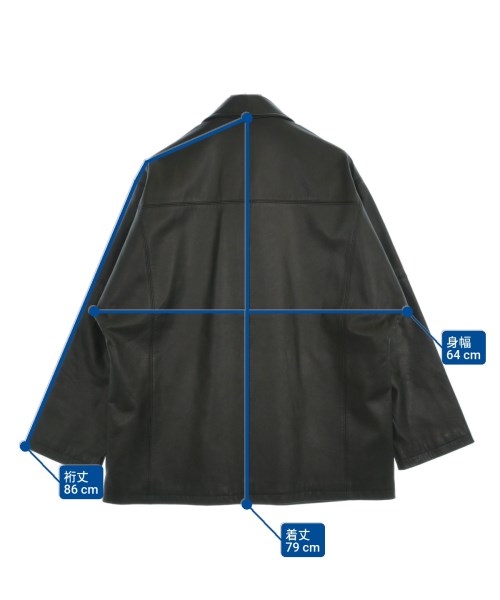 Deluxe（デラックス）ステンカラーコート 黒 サイズ:L メンズ/2200645518030