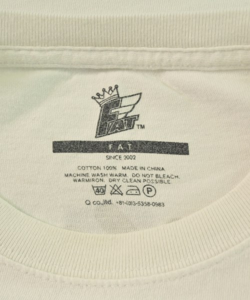 FAT（エフエーティー）Tシャツ・カットソー 白 サイズ:FAT(M位) メンズ/2200540941483