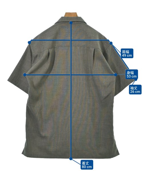 FAT（エフエーティー）カジュアルシャツ グレー サイズ:L メンズ/2200631882114