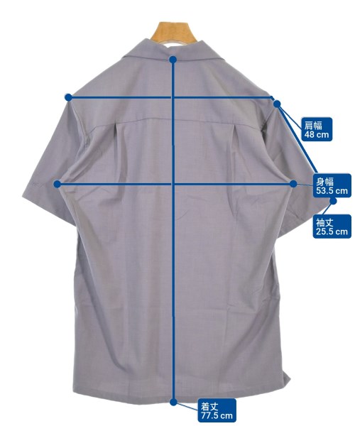 FAT（エフエーティー）カジュアルシャツ グレー サイズ:SKINNY(L位) メンズ/2200673337238